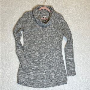 Merona Heathered Gray Turtleneck Sweater Snall‎